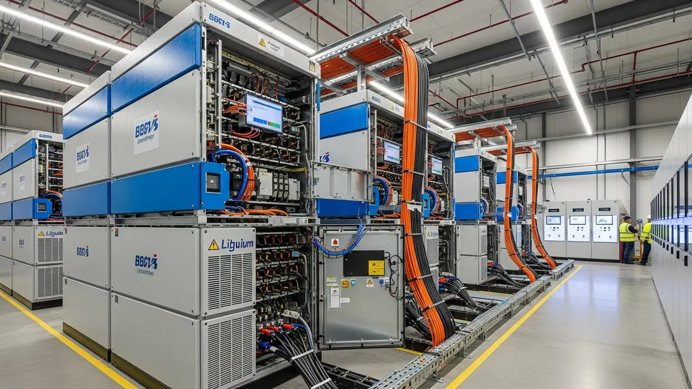 Крупномасштабное литиевое аккумуляторное хранение